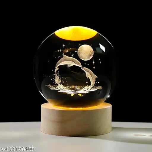3D Crystal Lamp Ball (Dolphin)